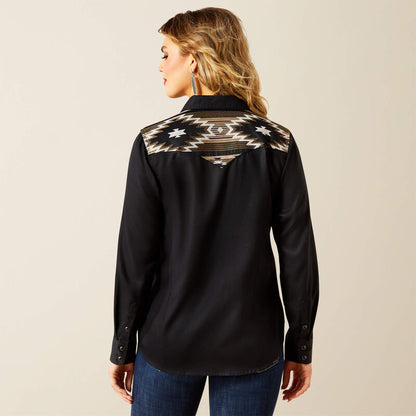 Ariat Womens Dawn Western Shirt - Black