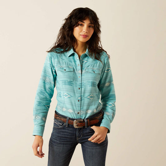 Ariat Womens Montana Western Shirt - Montana Blanket Jacquard
