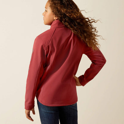 Ariat Girls  Ariat Logo Softshell Jacket - Burnt Russet