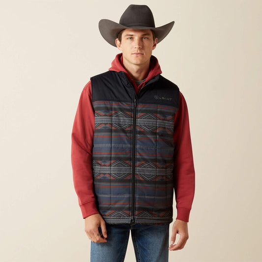 Ariat Mens Crius Insulated Vest - Southwestern|Rust