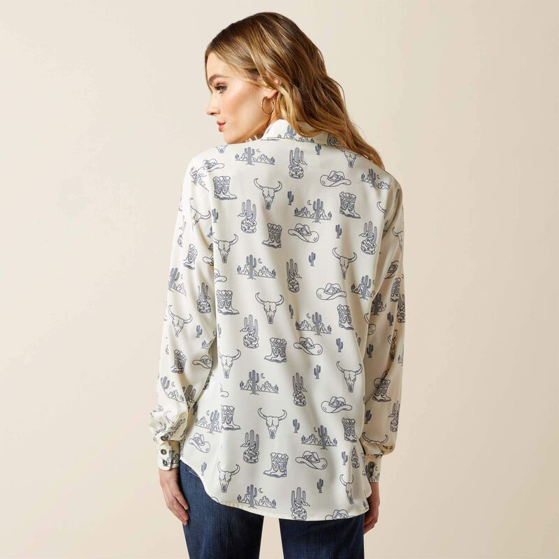 Ariat Womens Homestyle Shirt - Deserted Print