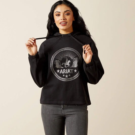 Ariat Womens Black Essential Hoodie - Black