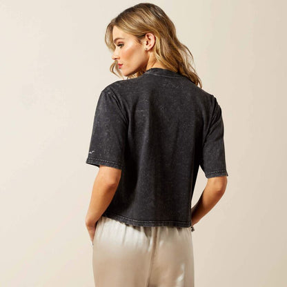 Ariat Womens Pearl T-shirt -Washed Black