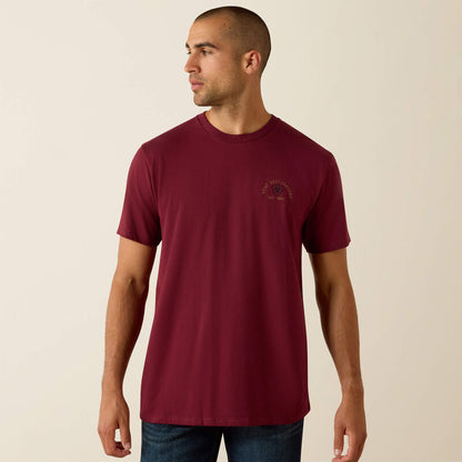 Ariat Mens  Ariat Shell Game Classic Fit T-Shirt - Marron Banner