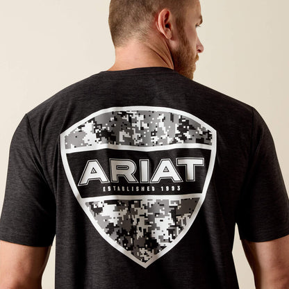 Ariat Mens Digi Shield T-Shirt - Grey Heather