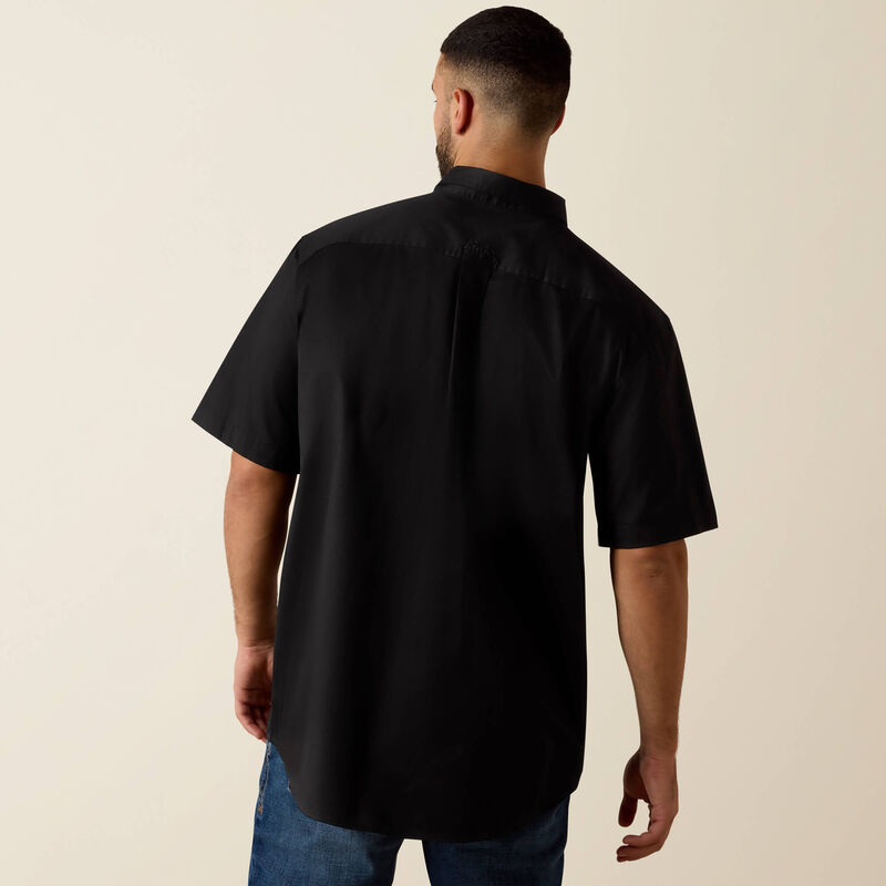 Ariat Mens Lightweight Twill Classic Fit Shirt - Black