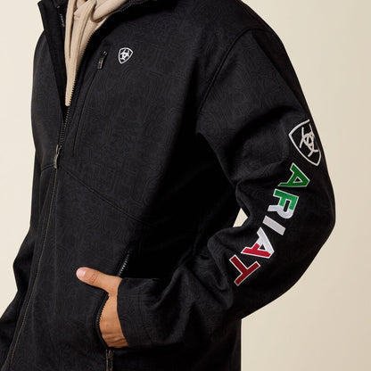 Ariat Mens Logo Softshell Jacket - Black/Mexico