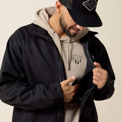 Ariat Mens Logo Softshell Jacket - Black/Mexico