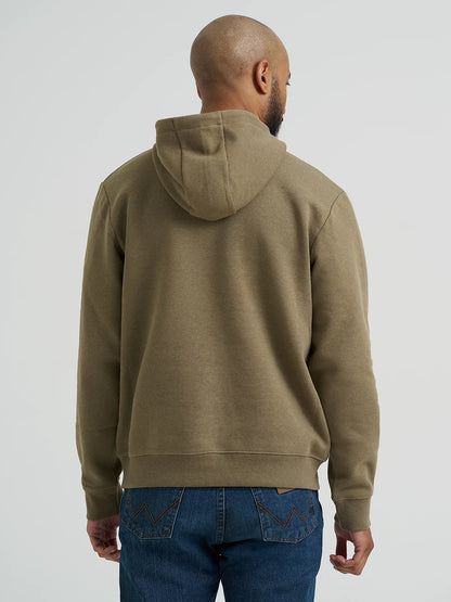 Wrangler Mens Wrangler® Rope Logo Hoodie - Burnt Olive