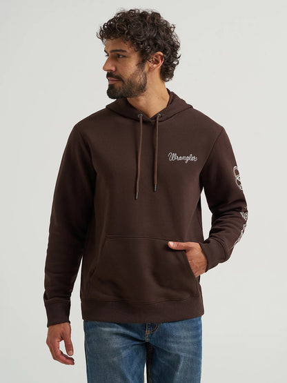Wrangler Mens Wrangler Rope Logo Hoodie - Trench Coat