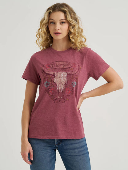 Wrangler Womens Southwestern Graphic Regular Fit Tee - Roan Rogue