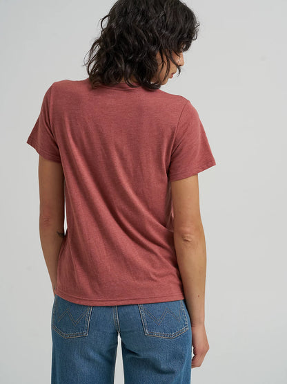 Wrangler Womens Spirit of the West Graphic Tee - Russet Brown