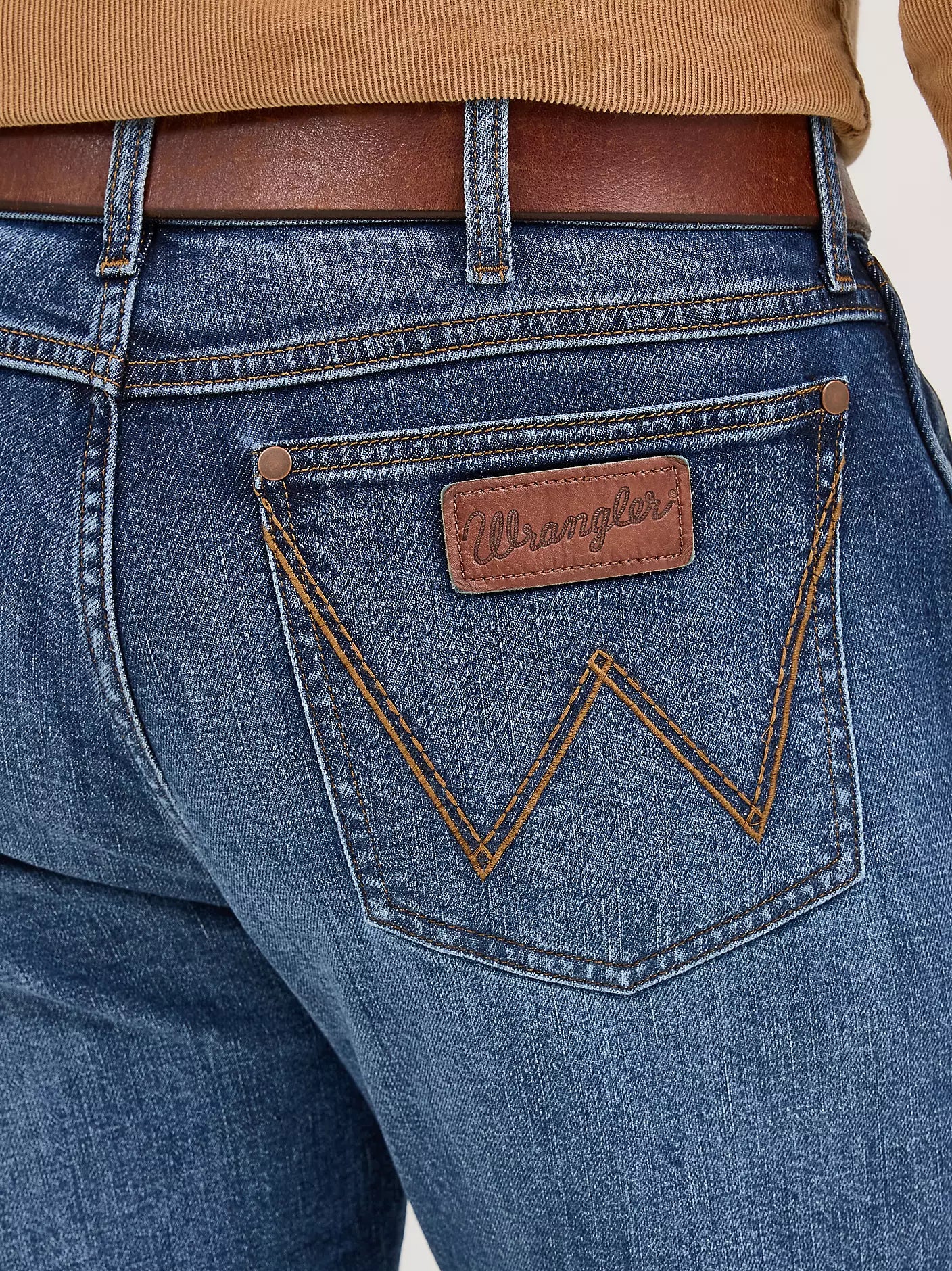 Wrangler Mens Retro Slim Bootcut Jean - Moore