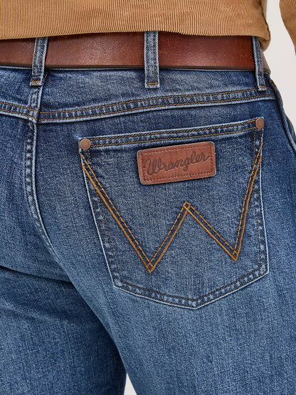 Wrangler Mens Retro Slim Bootcut Jean - Moore