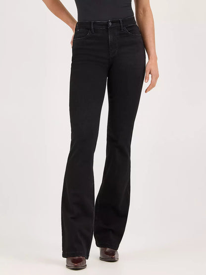 Wrangler Womens Bespoke High Rise Boot cut Jean - Leighton Black