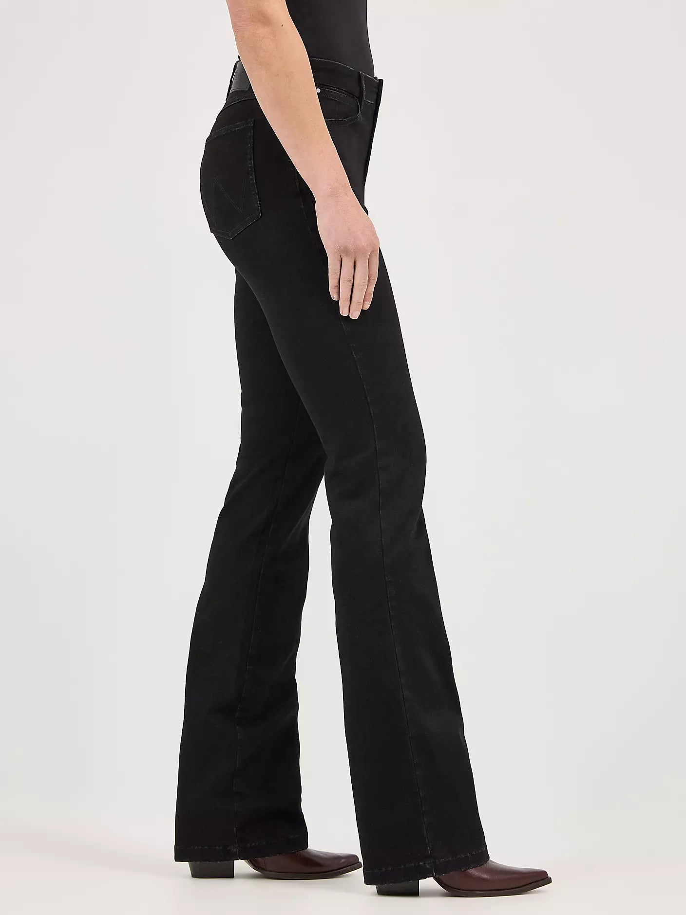 Wrangler Womens Bespoke High Rise Boot cut Jean - Leighton Black