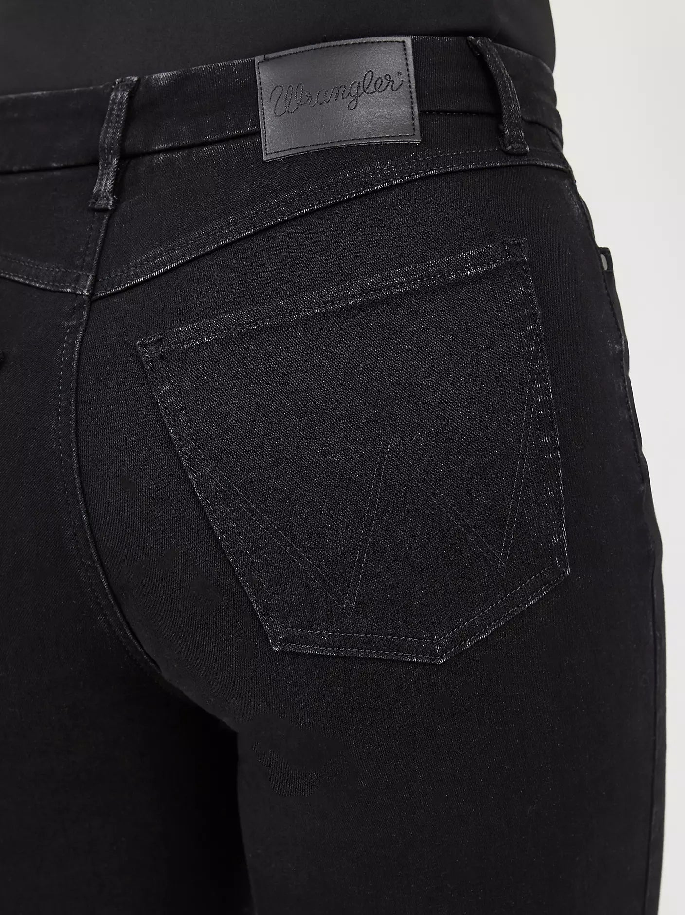 Wrangler Womens Bespoke High Rise Boot cut Jean - Leighton Black