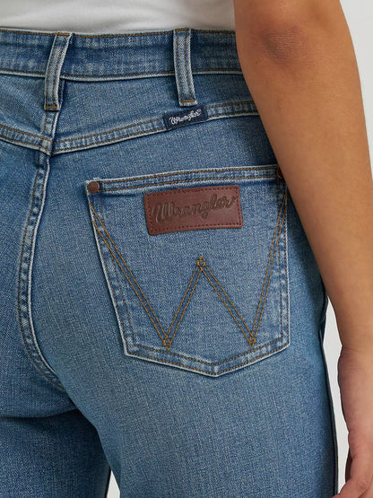 Wrangler Womens Retro Bailey High Rise Raw Hem Flare Jean - Lana