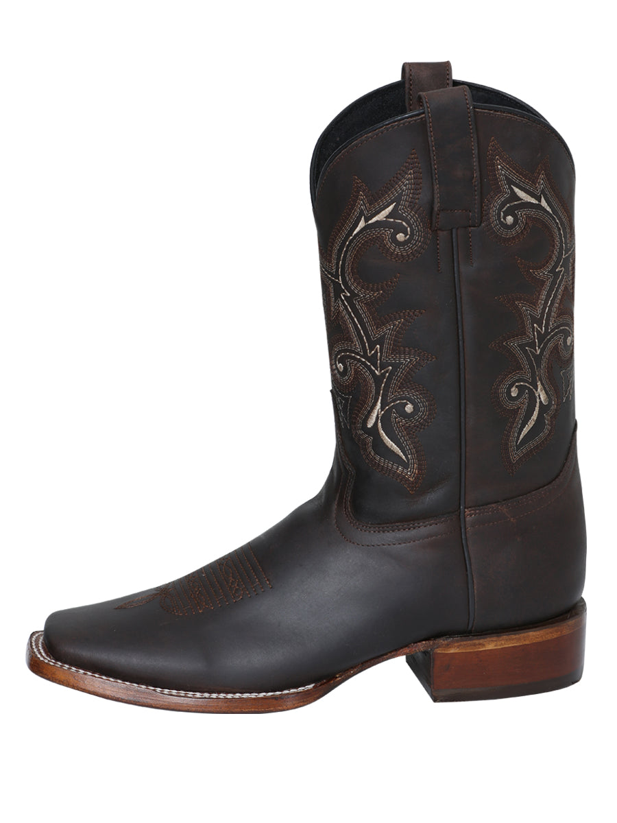El Senor de los Cielos Mens Crazy Leather Rodeo Boot - Choco