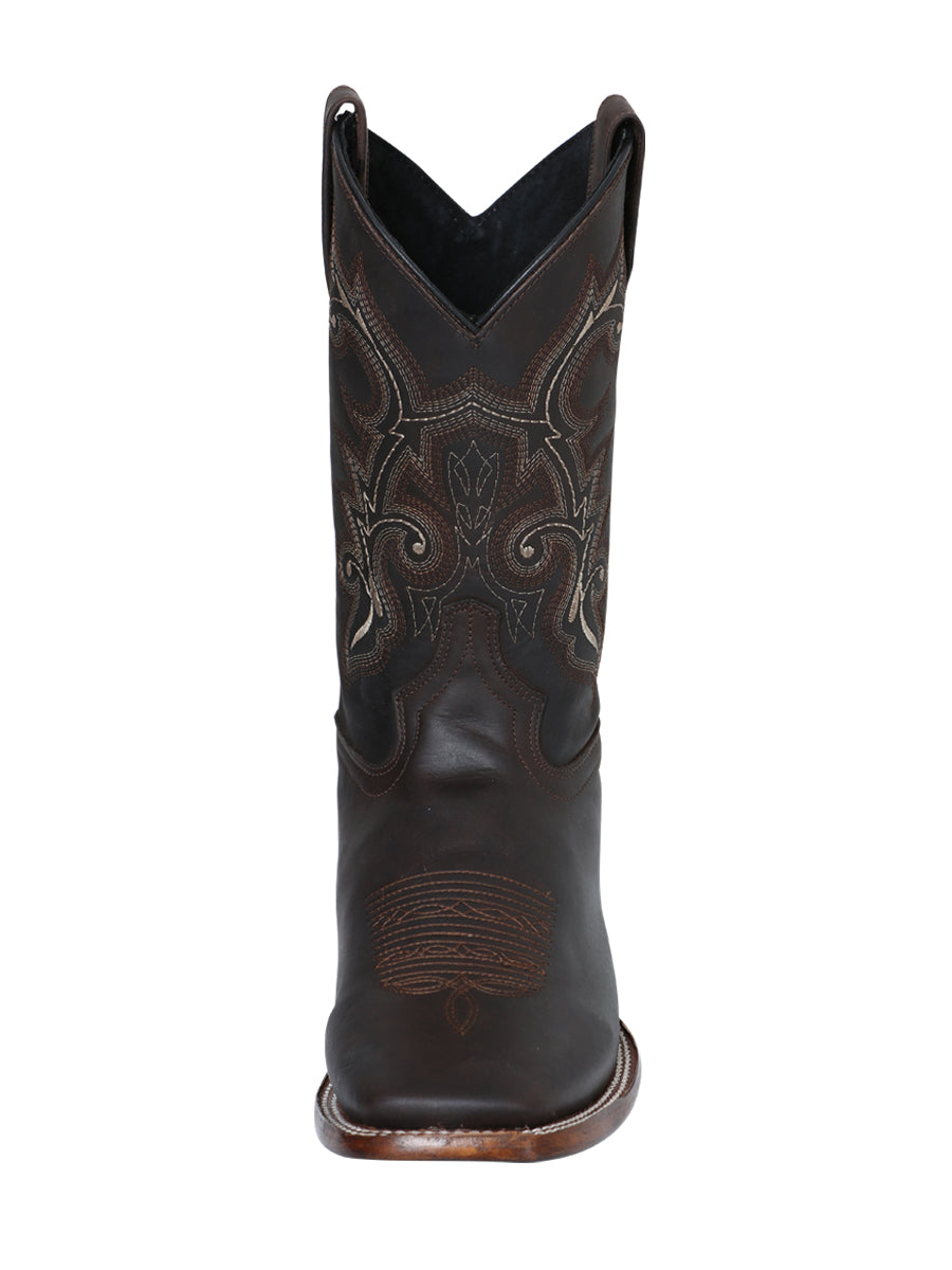 El Senor de los Cielos Mens Crazy Leather Rodeo Boot - Choco