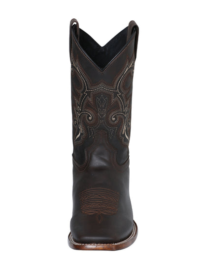 El Senor de los Cielos Mens Crazy Leather Rodeo Boot - Choco