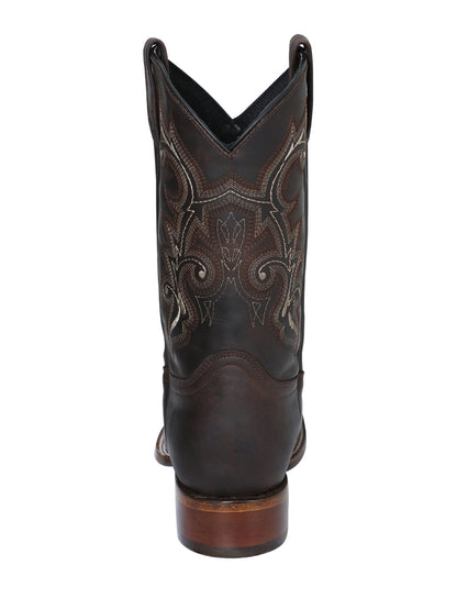 El Senor de los Cielos Mens Crazy Leather Rodeo Boot - Choco