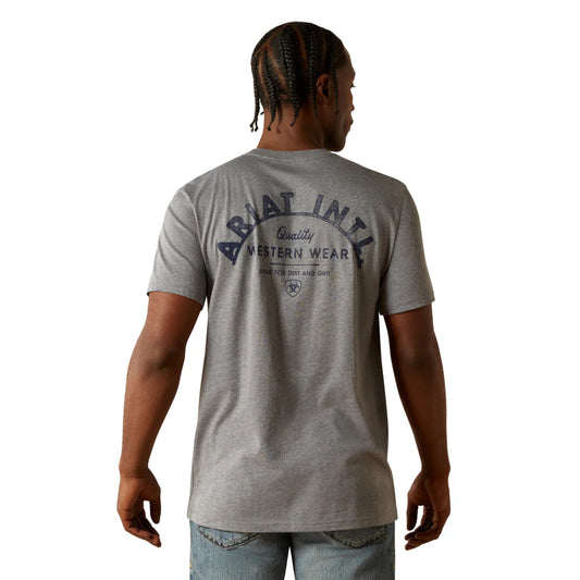 Ariat Mens Ariat Iron Ranch Arch T-Shirt - Graphite Heather