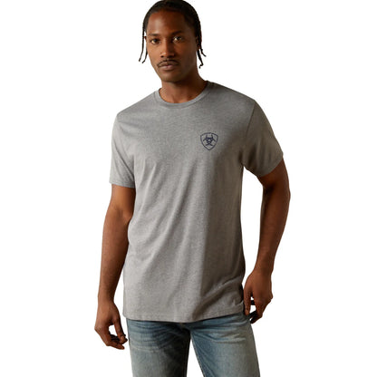Ariat Mens Ariat Iron Ranch Arch T-Shirt - Graphite Heather