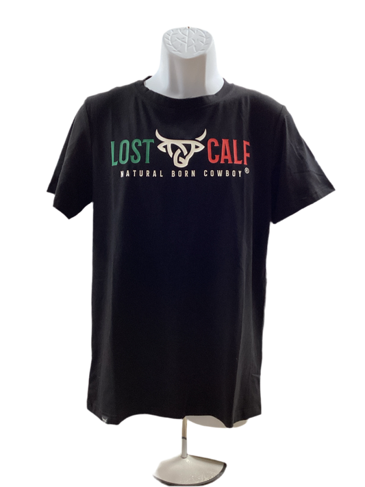 LOST CALF Men Camiseta Natural Born Cowboy