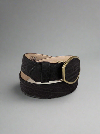 Denver Bovine Print Belt - Black