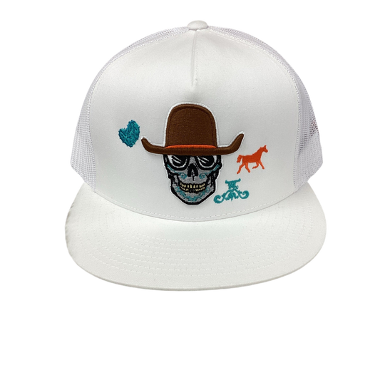 THE CLASSICS Gorra Calabera con Sombrero Blanco