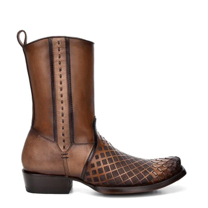 Cuadra Mens Woven and Lasers Low Shaft Boot - Maple CU674