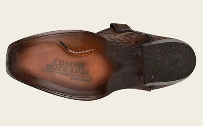 Cuadra Mens Caiman Laser and Embroidery Boots - Maple