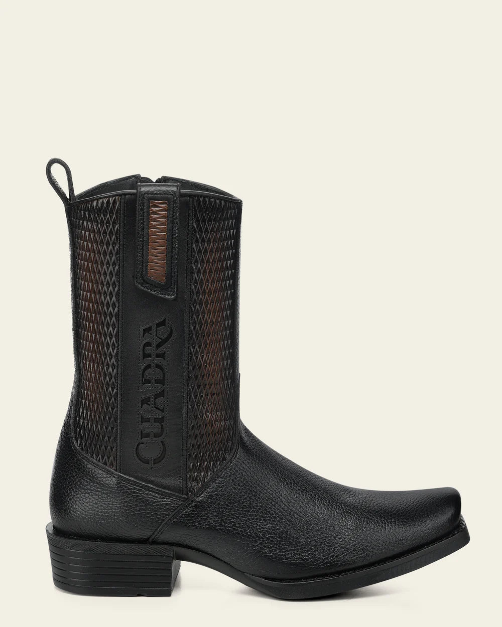 Cuadra Mens Italiano Urbano Deer Boot - Black CC297