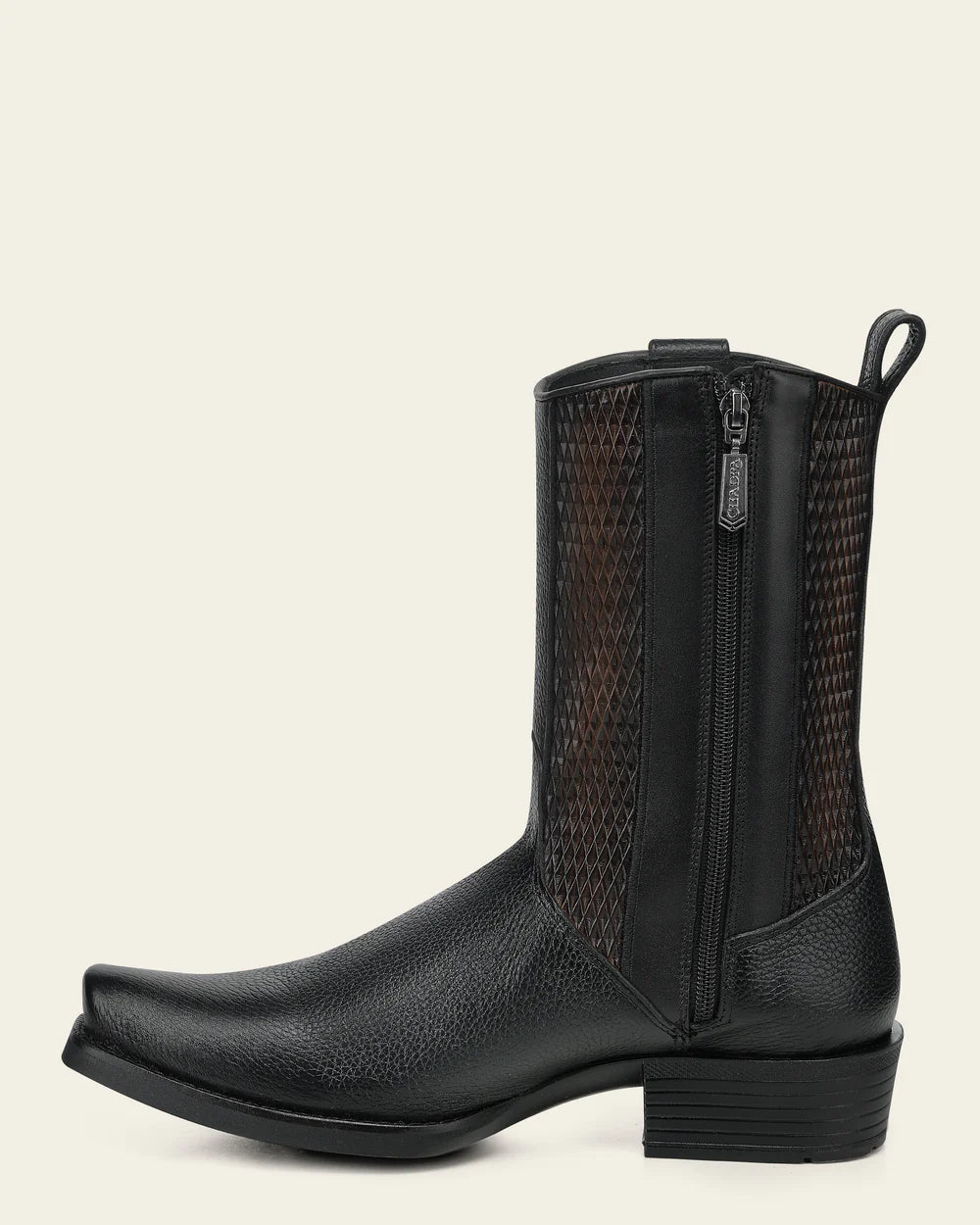 Cuadra Mens Italiano Urbano Deer Boot - Black CC297