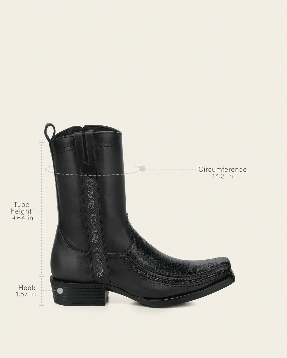 Cuadra Mens Ostrich Leg Dubai Style Boot CC299