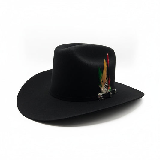 White Diamond 100x Sinaloa Texana Wool Felt Hat - Black, Chocolate