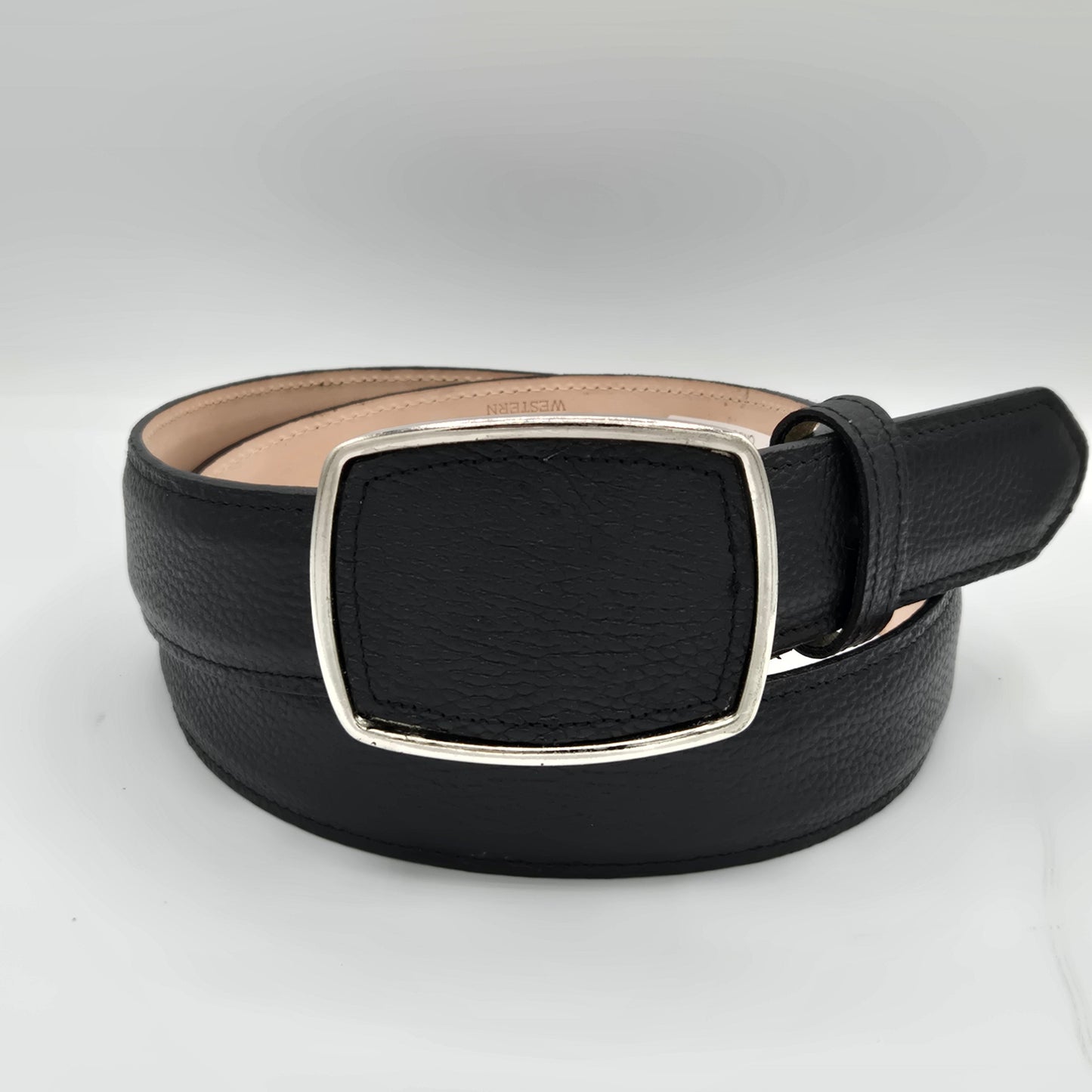 Denver Deer Print Belt  Black
