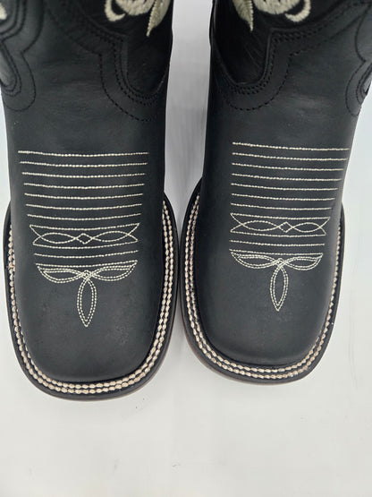 Sidney Womens Rose Embroidered Rodeo Boots