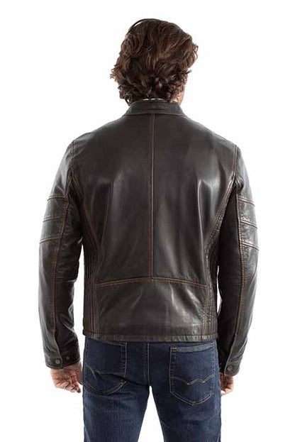 Scully Men's Leather Moto Jacket