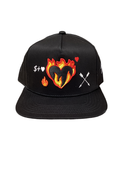 KLIKLAP Gorra Corazón En Fuego