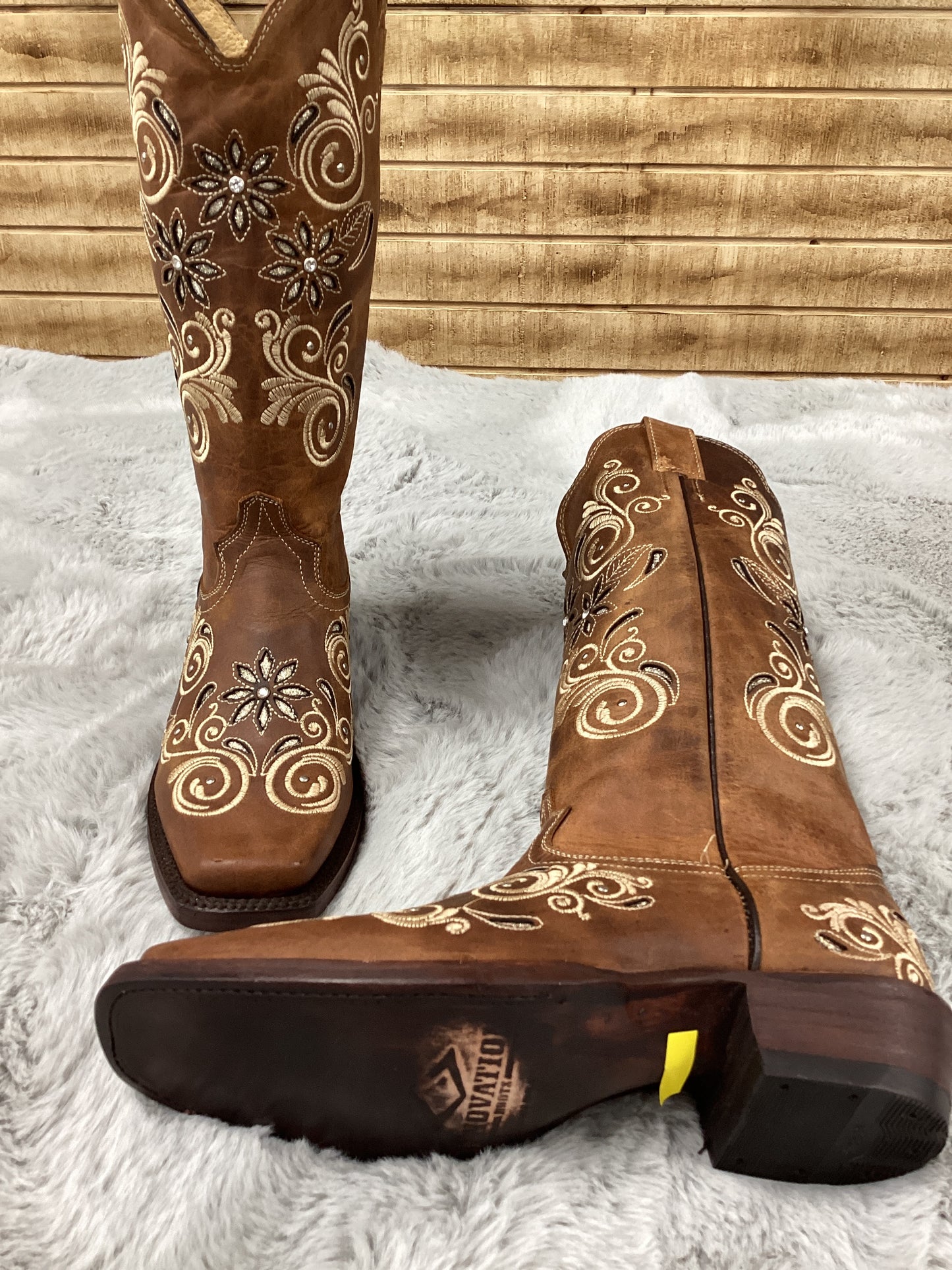 GOLD EDITION 5887 Women Bota Ebano Laser 3 con Flores Honey Camperita