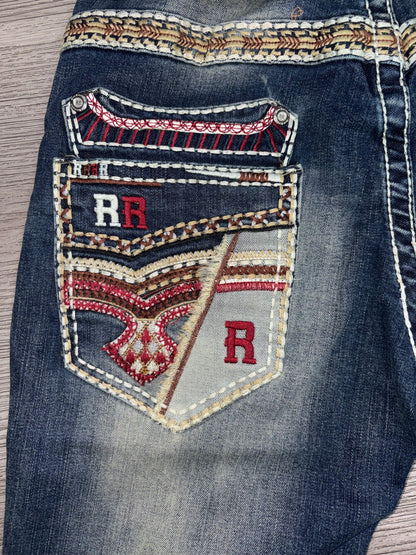 Revolution Mens Biquingos Bootcut Straight Fit Jeans