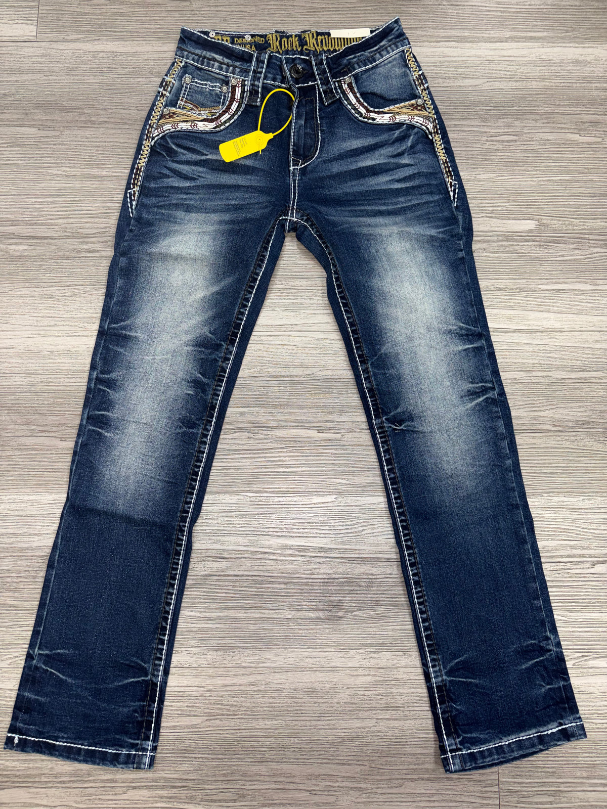 Revolution Mens Marino Bootcut Straight Fit Jeans