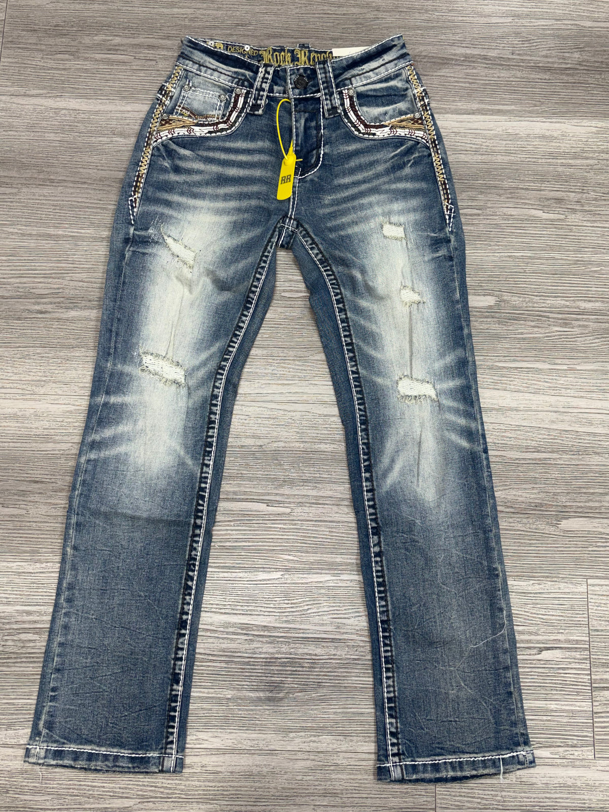Revolution Mens Herradura Bootcut Straight Fit Jeans