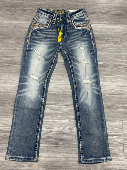 Revolution Mens Herradura Bootcut Straight Fit Jeans