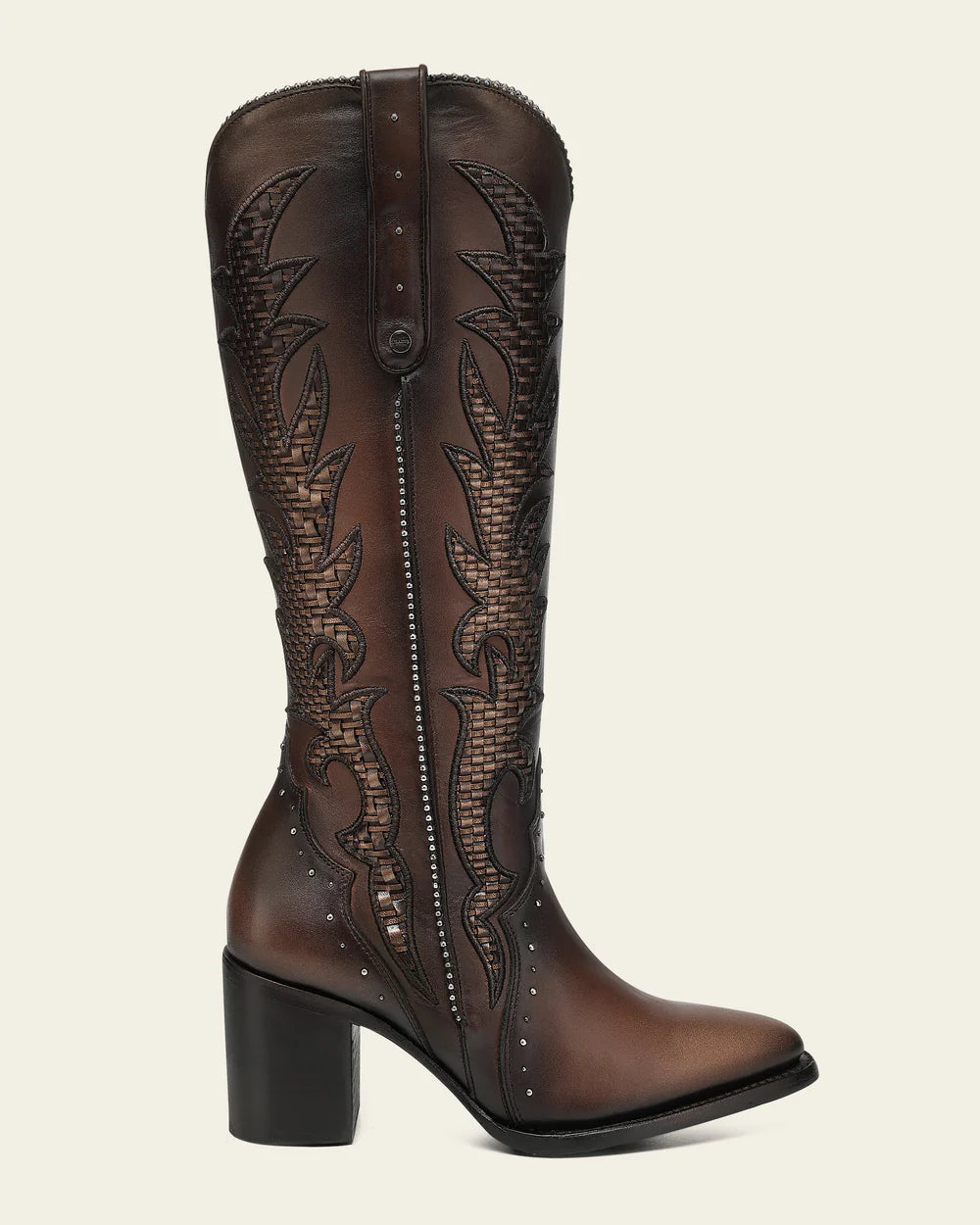 Cuadra Womens Gisselle Tejido Bota Alta Boot - Honey CC338