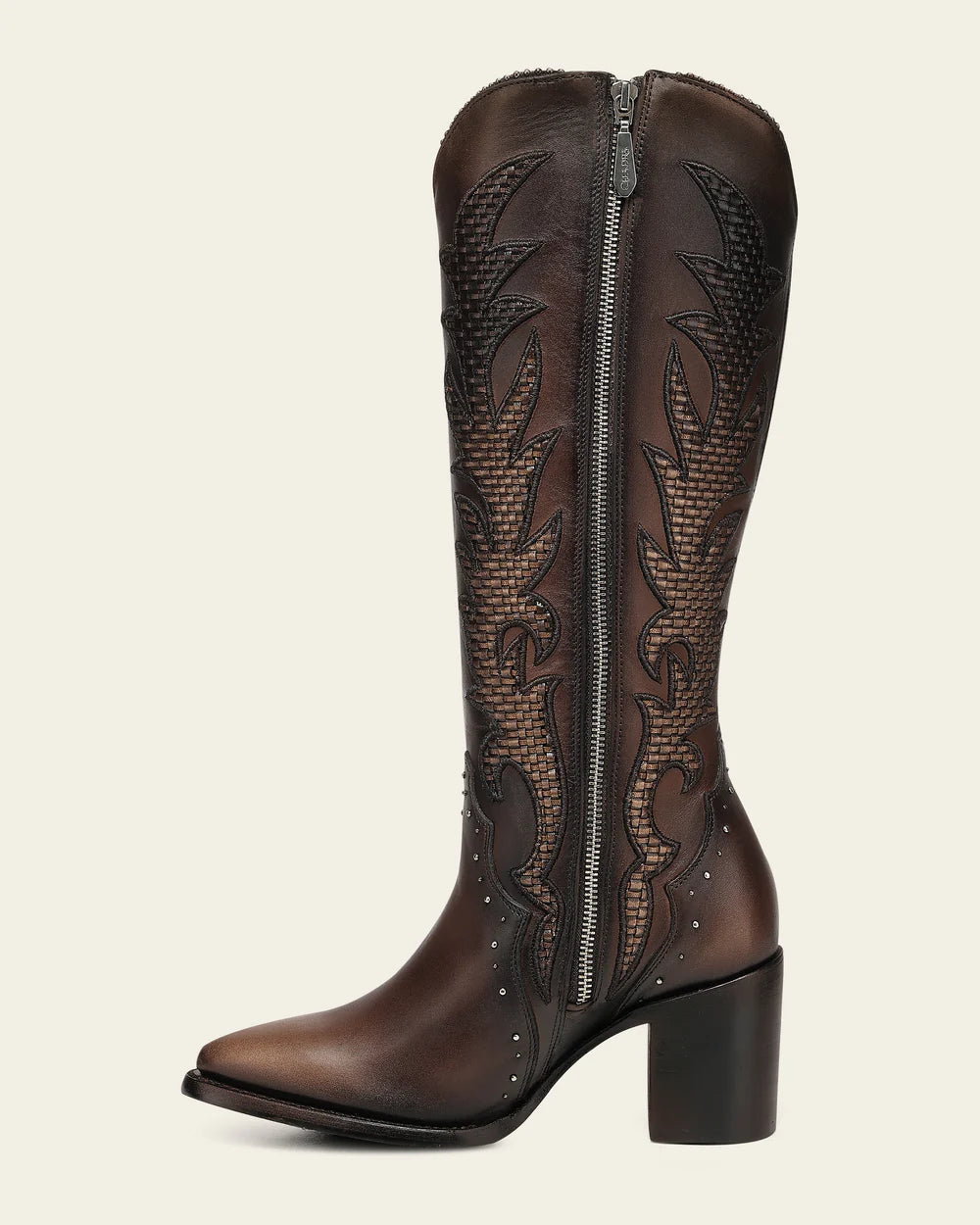 Cuadra Womens Gisselle Tejido Bota Alta Boot - Honey CC338