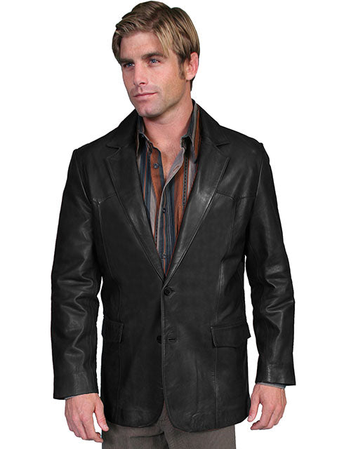 Scully Mens Leather Wear Western Blazer Lamb