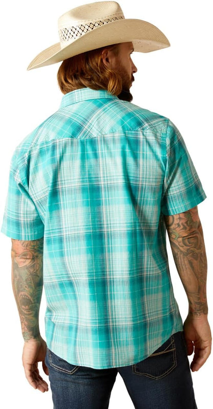 Ariat Mens Haddon Retro Fit Shirt - Winter Aqua